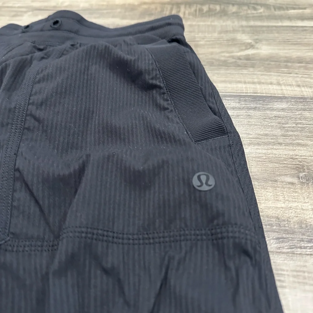 Lululemon Dance Studio Black Striped Cargo Pants - Picture 2 of 5